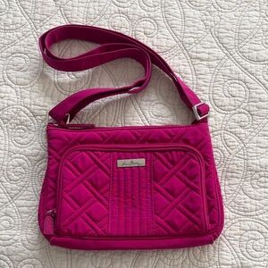 Vera Bradley Fuschia Quilted Crossbody Bag